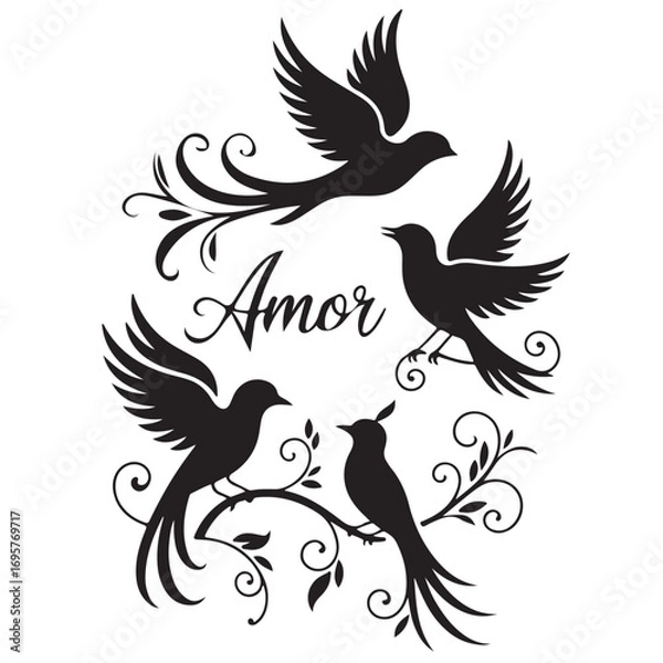 Obraz  Elegant Silhouette Design 