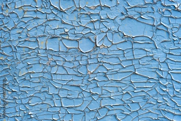 Fototapeta This image shows a close-up of a textured surface with a blue color