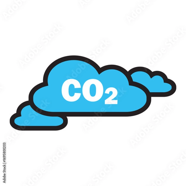 Fototapeta CO₂ Cloud
