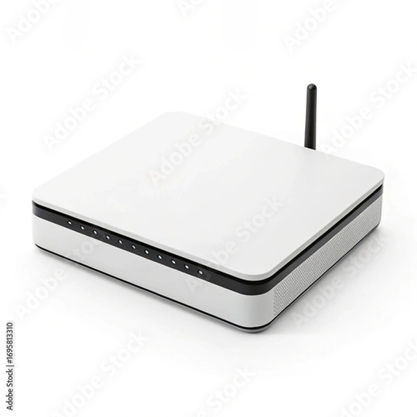 Obraz wireless router isolated on white background