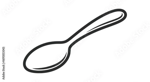 Fototapeta Simple spoon illustration
