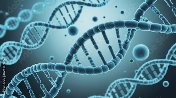 Fototapeta DNA Strand Abstract Background Concept Illustration