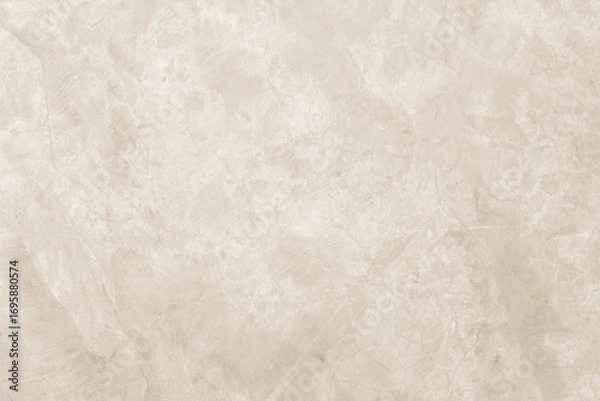 Fototapeta Colour old concrete wall texture background. Close up retro plain cream color cement wall background texture. Design paper vintage parchment element.