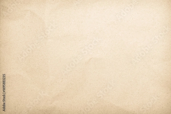 Fototapeta Cream paper old grunge retro rustic blank, crumpled paper texture background surface brown parchment empty. Natural pattern antique design art work and wallpaper.