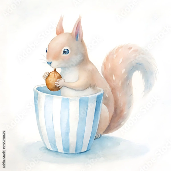 Obraz rabbit bunny with a basket