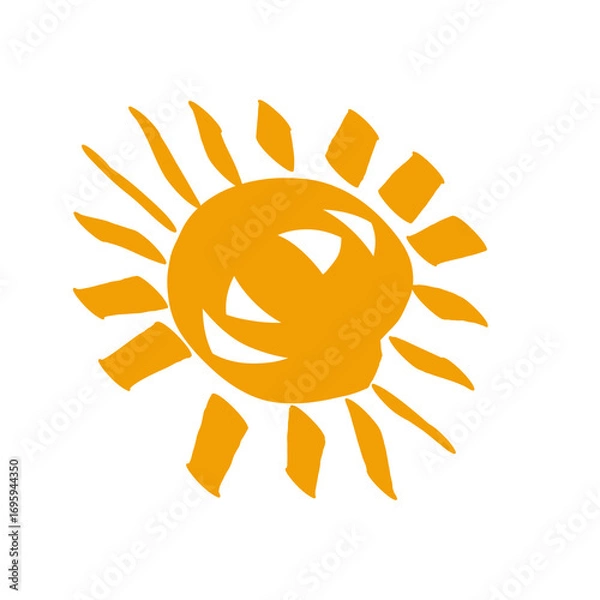Obraz sun icon vector illustration
