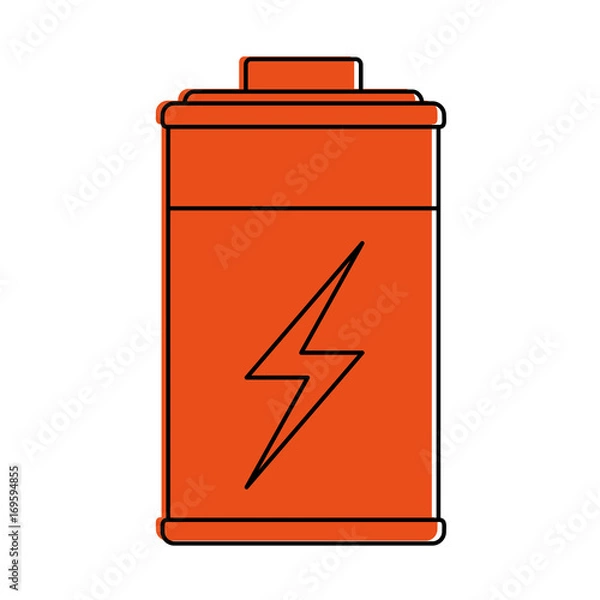 Obraz Battery icon energy power and technology theme Isolated design Vector illustration