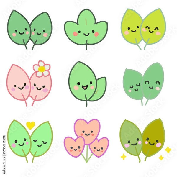 Obraz Beautiful leaf icon 