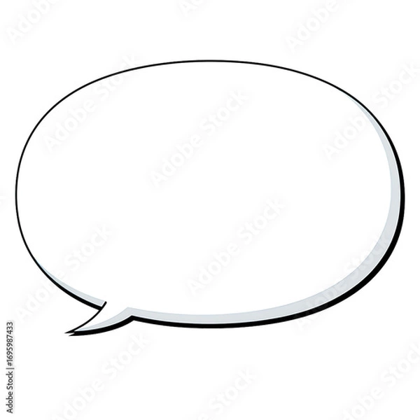 Obraz シンプルでかわいい吹き出し