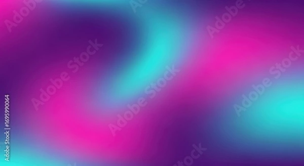Fototapeta Vibrant purple and teal gradient with soft blurry abstract texture