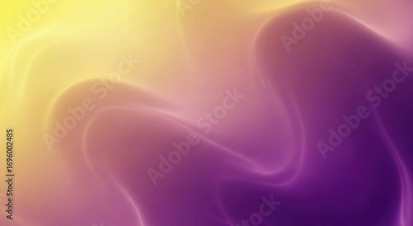 Obraz Abstract swirling gradient of purple and yellow with soft light effects