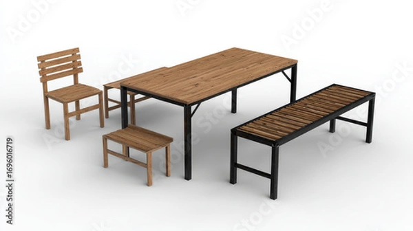 Fototapeta stateoftheart furniture production conveyor system utilizes recycled aluminum materials