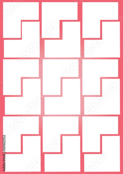 Fototapeta Lines pattern, vector 