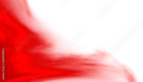 Fototapeta red smoke cloud fog dust isolated on transparent background. Colorful smoke smog misty fog steam explosion special effect. Smoke texture