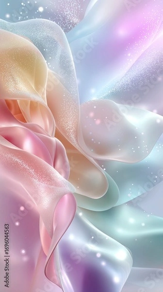 Obraz Abstract Holographic Cosmic Mist with Iridescent Colors