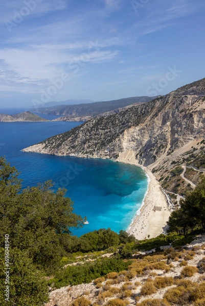 Obraz myrtos beach in Argostoli Cefalonia
