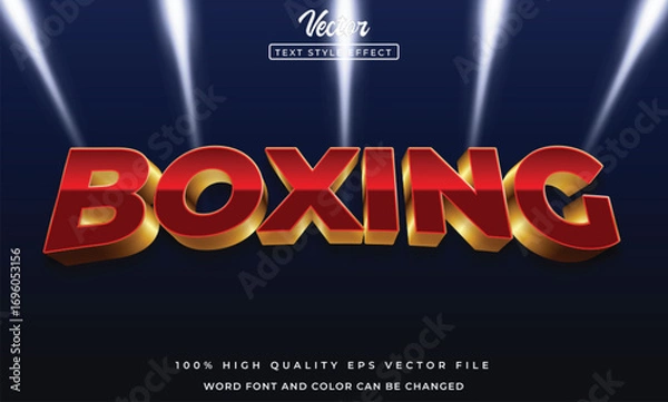 Obraz Boxing text effect