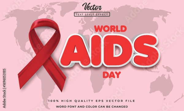 Obraz Aids text effect