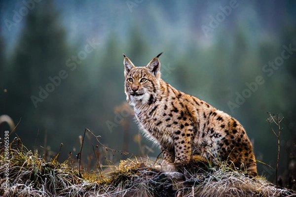 Obraz Eurasian lynx, winter