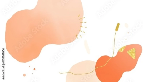 Obraz Minimalist Illustration of a Cell and Sperm Cell