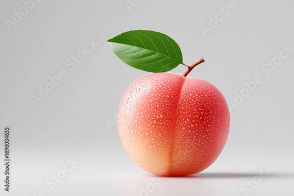 Fototapeta Bioengineered fruit close-up studio setting photography minimalist background scientific concept