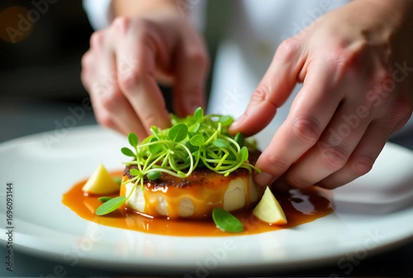 Obraz chef preparing food