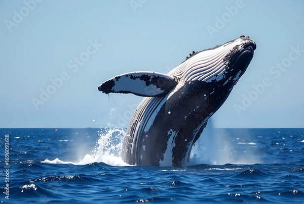 Obraz dolphin jumping in the water