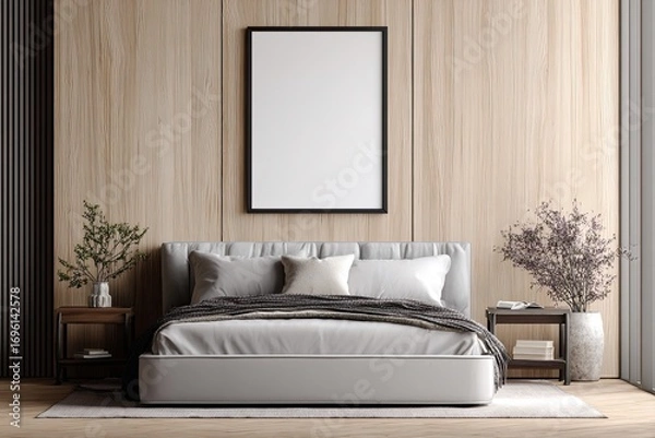Obraz Modern bedroom interior mock-up