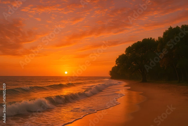 Obraz Golden Beach Sunsets