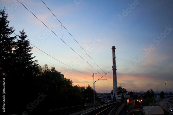 Fototapeta The view taken from the platform
