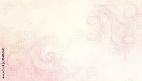 Obraz An elegant swirl curl pattern background in pastel shades