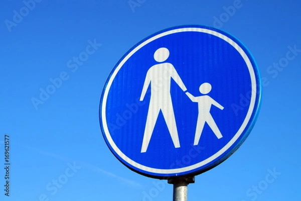 Obraz Dutch pedestrian road sign: Footpath