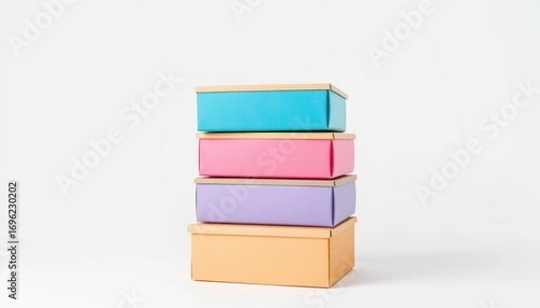 Fototapeta Colorful Stack of Gift Boxes for Special Occasions