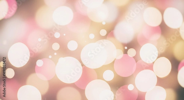 Fototapeta oft Pastel Bokeh Lights for a Dreamy and Romantic Photographic Backdrop