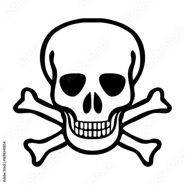 Fototapeta Hazadous Chemical Symbol Sign,Vector Illustration, Isolated On White Background Label. EPS10