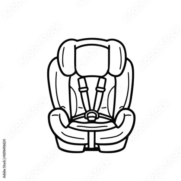Obraz Cartoon concept illustration of a man with a beer mug symbol, object, and glass design