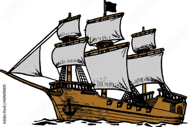 Obraz classic sailing ship