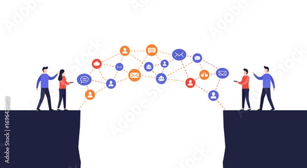 Obraz Strategic Alignment: Diverse Teams Bridging Opposing Perspectives for Unified Business Goals