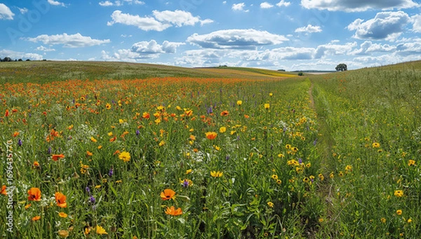 Fototapeta field with poppies