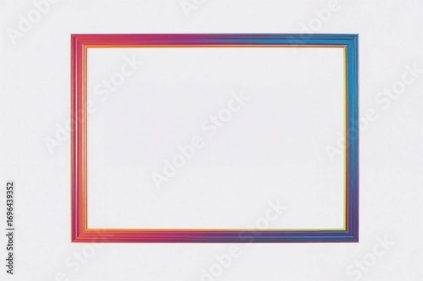 Obraz Electronic digital display device on a plain white backdrop