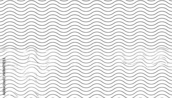 Obraz Seamless wavy lines pattern background.