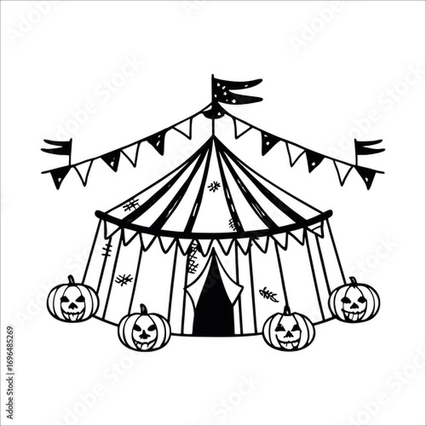 Obraz Halloween element set	
