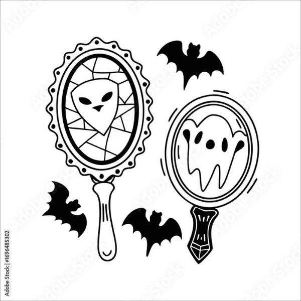 Obraz Halloween element set	
