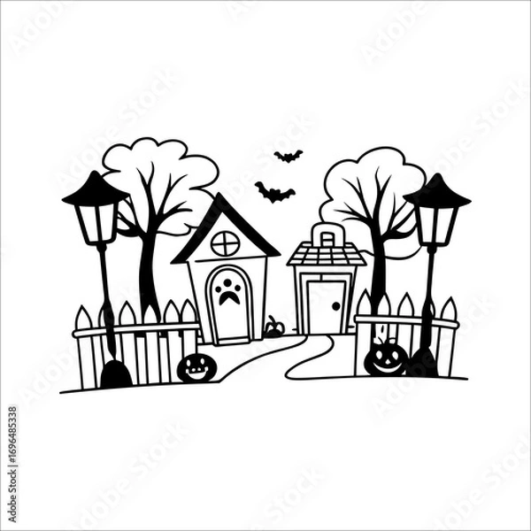 Obraz Halloween element set	
