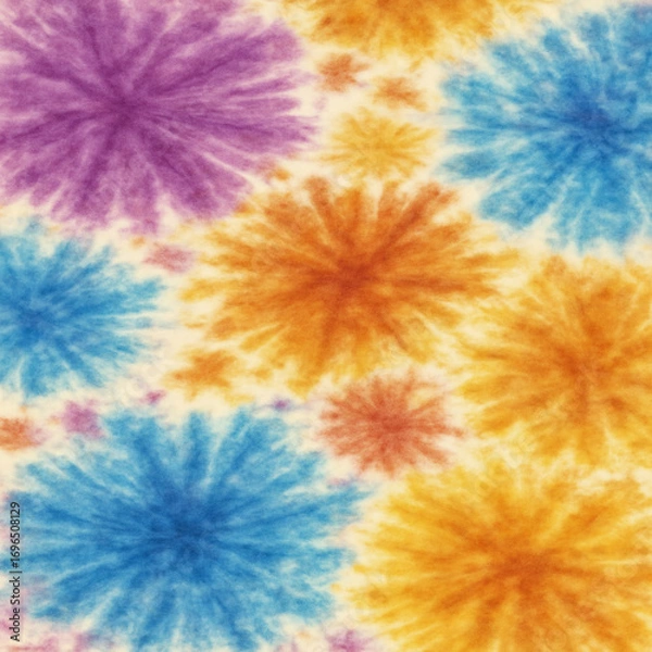 Fototapeta Seamless Print Shibori pattern and tie-dye allover textile Shibori allovers pattern design