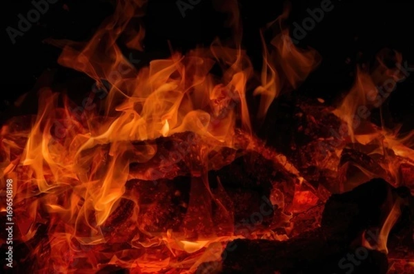 Fototapeta Glowing coals