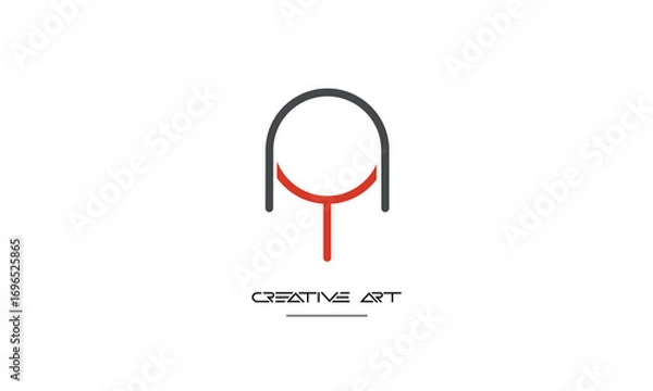 Obraz NY, YN, N, Y abstract letters logo monogram