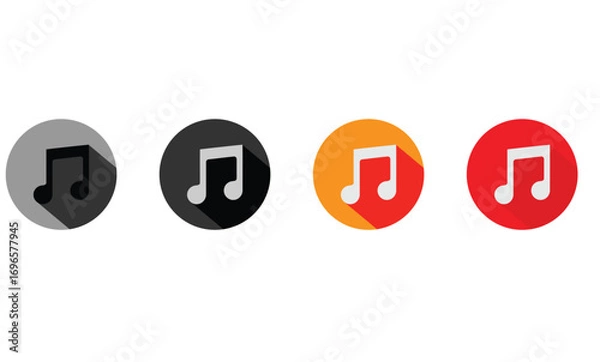 Fototapeta sound various icons vector. song icons set.