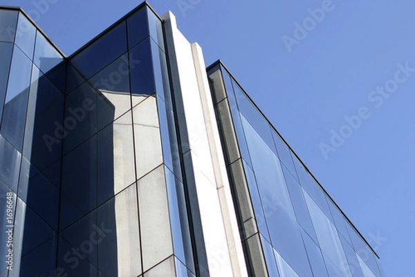 Obraz bâtiment bleuté