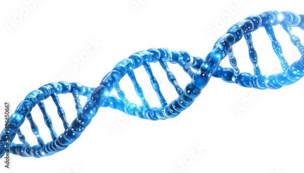 Obraz Blue dna double helix